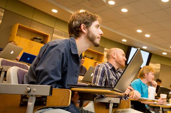 Photo of students paying attention to a lecture at Chatham Eastside